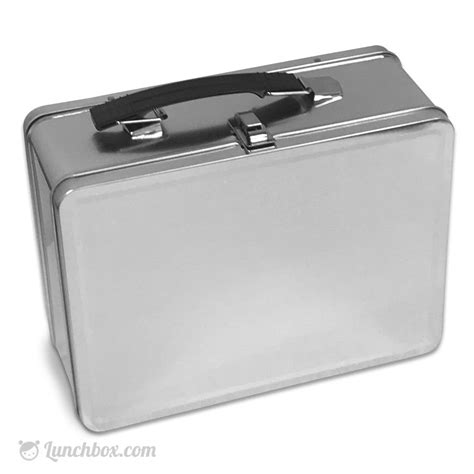 large plain metal lunch box|insulated metal lunch box.